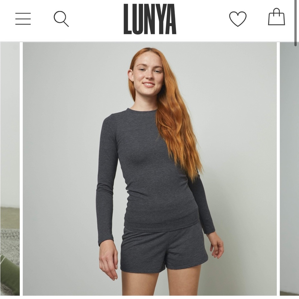 NWOT Lunya restore short set